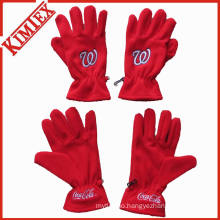 Promotion Customs Cheap Fleece Glove with Logo Embroidery